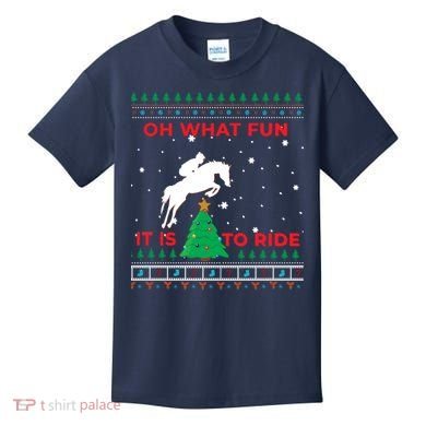 Riding Hunter Jumper Horse Kids T-Shirt