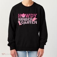 Retro Howdy Kindergarten Cowgirl Western Rodeo For School Women's Sweatshirt thumb 0