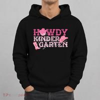 Retro Howdy Kindergarten Cowgirl Western Rodeo For School Hoodie thumb 0