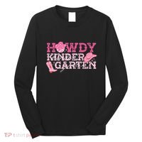 Retro Howdy Kindergarten Cowgirl Western Rodeo For School Long Sleeve Shirt thumb 0