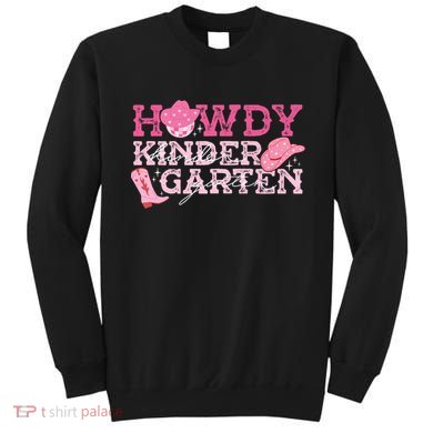 Retro Howdy Kindergarten Cowgirl Western Rodeo For School Sweatshirt