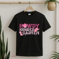 Retro Howdy Kindergarten Cowgirl Western Rodeo For School T-Shirt thumb 2