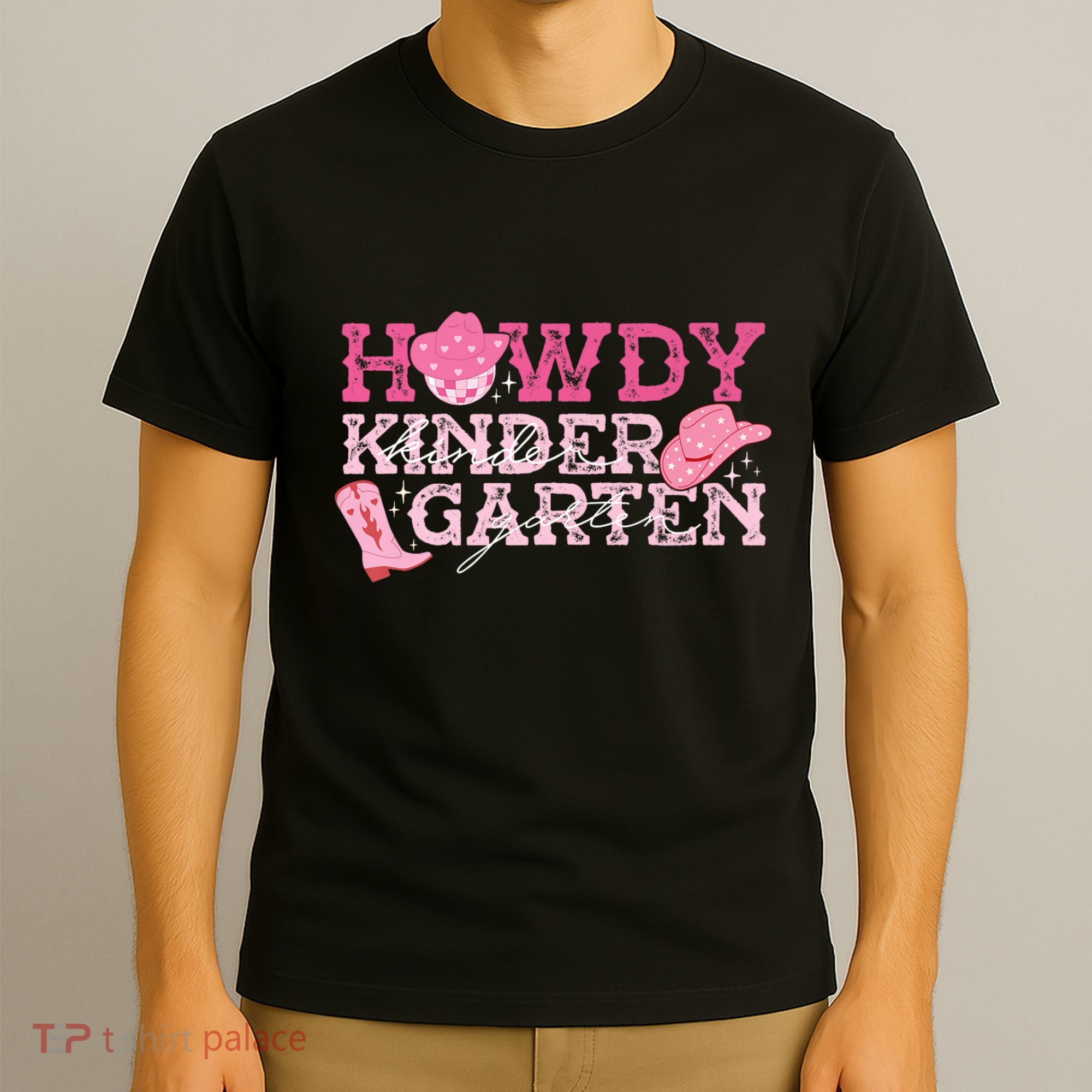 Retro Howdy Kindergarten Cowgirl Western Rodeo For School T-Shirt