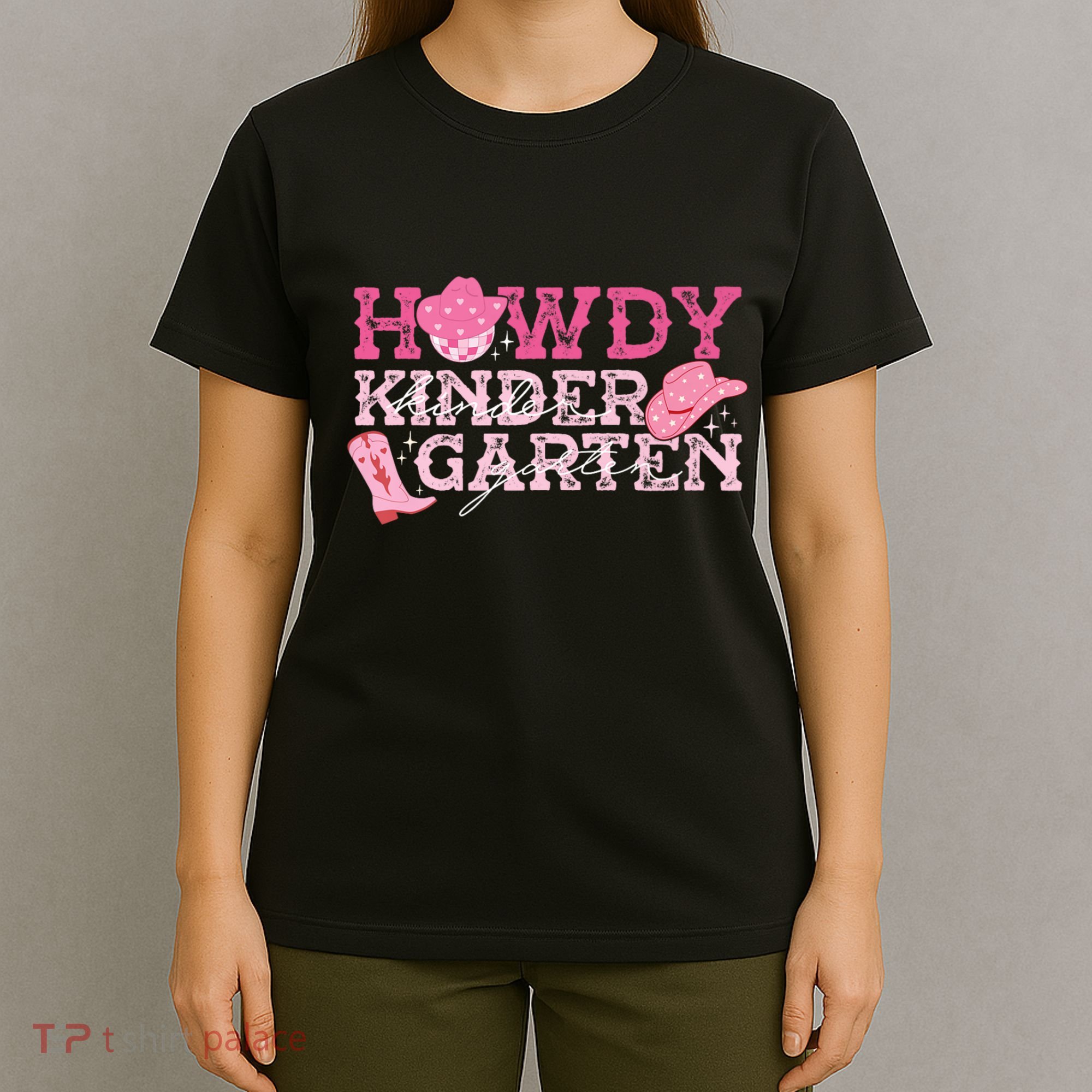 Retro Howdy Kindergarten Cowgirl Western Rodeo For School T-Shirt