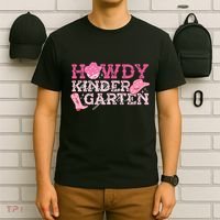 Retro Howdy Kindergarten Cowgirl Western Rodeo For School T-Shirt thumb 6