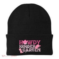 Retro Howdy Kindergarten Cowgirl Western Rodeo For School Beanie thumb 0