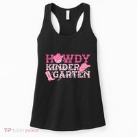 Retro Howdy Kindergarten Cowgirl Western Rodeo For School Women's Tank Top thumb 0