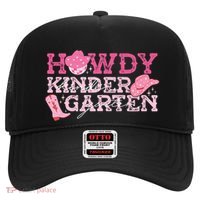 Retro Howdy Kindergarten Cowgirl Western Rodeo For School Hat thumb 0