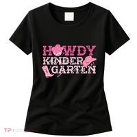 Retro Howdy Kindergarten Cowgirl Western Rodeo For School Women's T-Shirt thumb 0