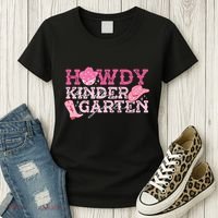 Retro Howdy Kindergarten Cowgirl Western Rodeo For School Women's T-Shirt thumb 3