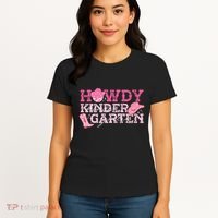 Retro Howdy Kindergarten Cowgirl Western Rodeo For School Women's T-Shirt thumb 4