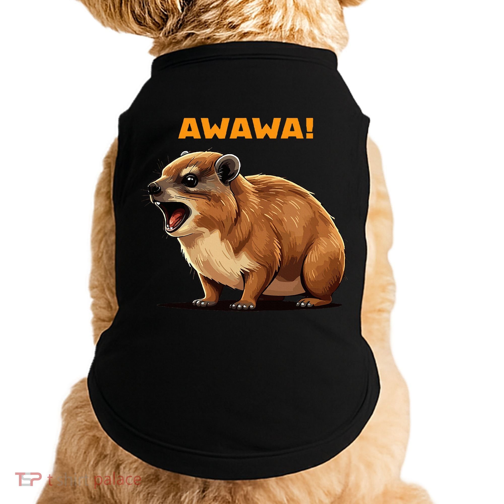 Rock Hyrax Lover Awawa Funny Groundhog Dassie Doggie Tank