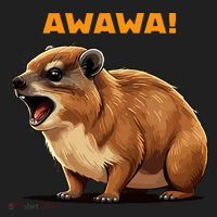 Rock Hyrax Lover Awawa Funny Groundhog Dassie Beanie thumb 2