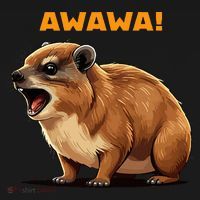 Rock Hyrax Lover Awawa Funny Groundhog Dassie Women's Hoodie thumb 2