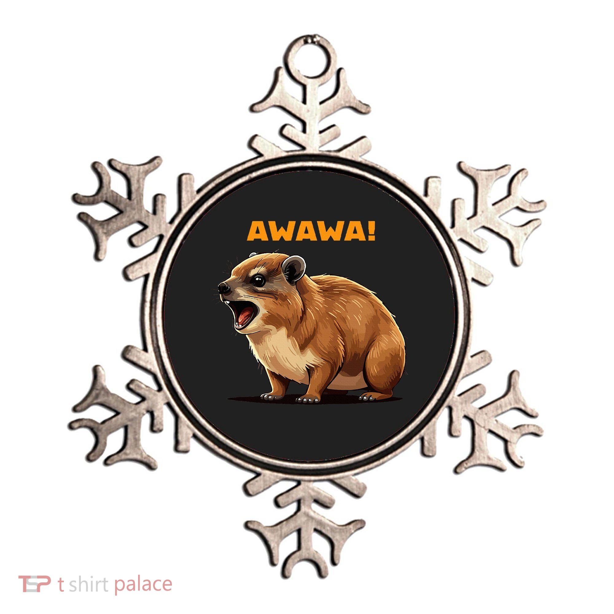 Rock Hyrax Lover Awawa Funny Groundhog Dassie Ornament