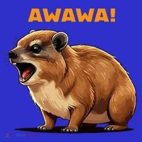 Rock Hyrax Lover Awawa Funny Groundhog Dassie Long Sleeve Shirt thumb 2