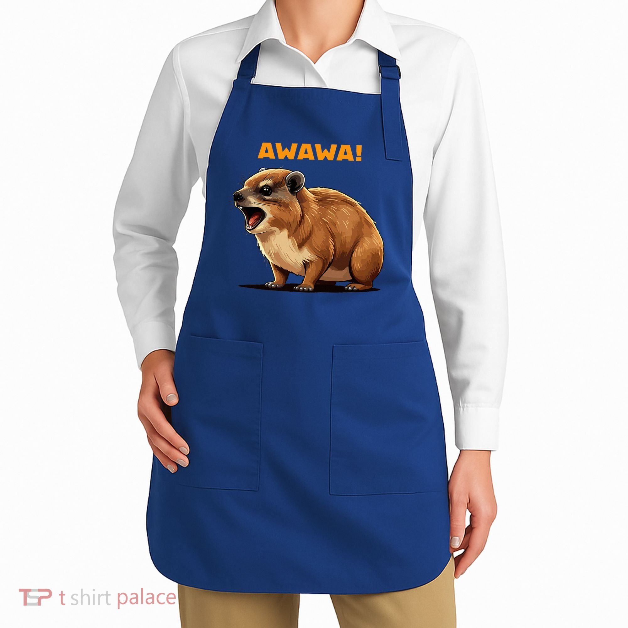 Rock Hyrax Lover Awawa Funny Groundhog Dassie Apron