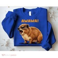 Rock Hyrax Lover Awawa Funny Groundhog Dassie Sweatshirt thumb 2