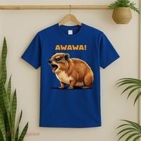Rock Hyrax Lover Awawa Funny Groundhog Dassie T-Shirt thumb 2