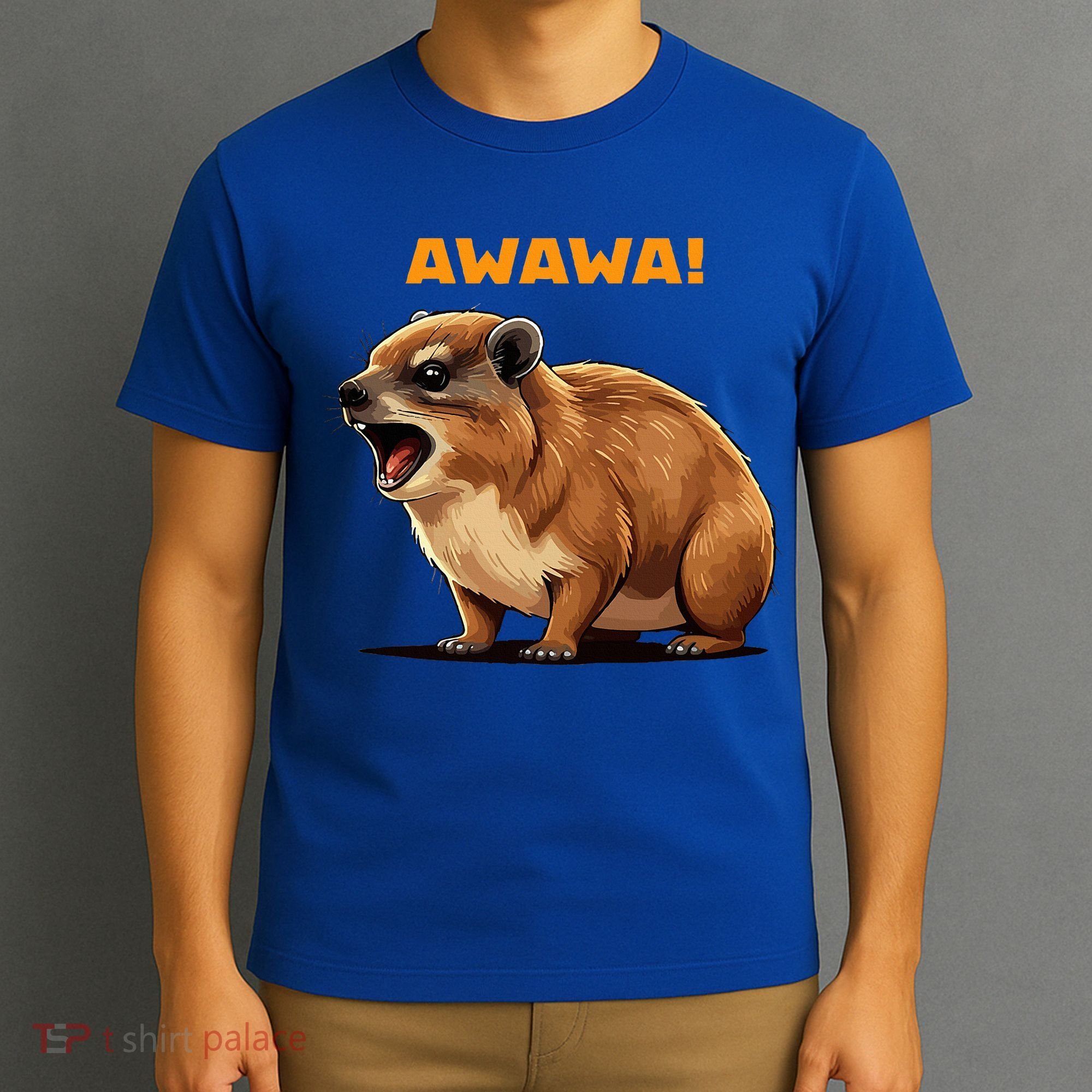Rock Hyrax Lover Awawa Funny Groundhog Dassie T-Shirt