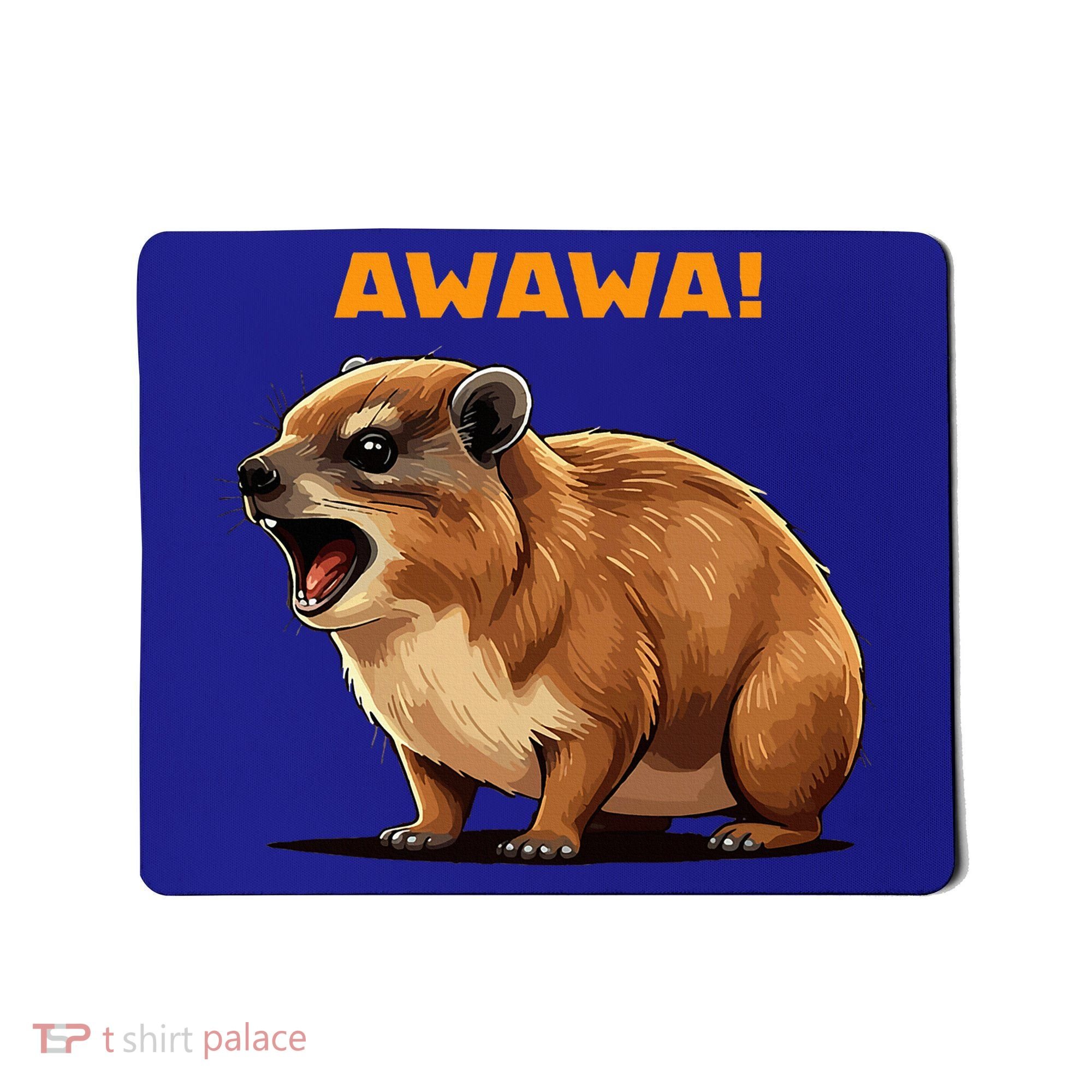 Rock Hyrax Lover Awawa Funny Groundhog Dassie Mousepad