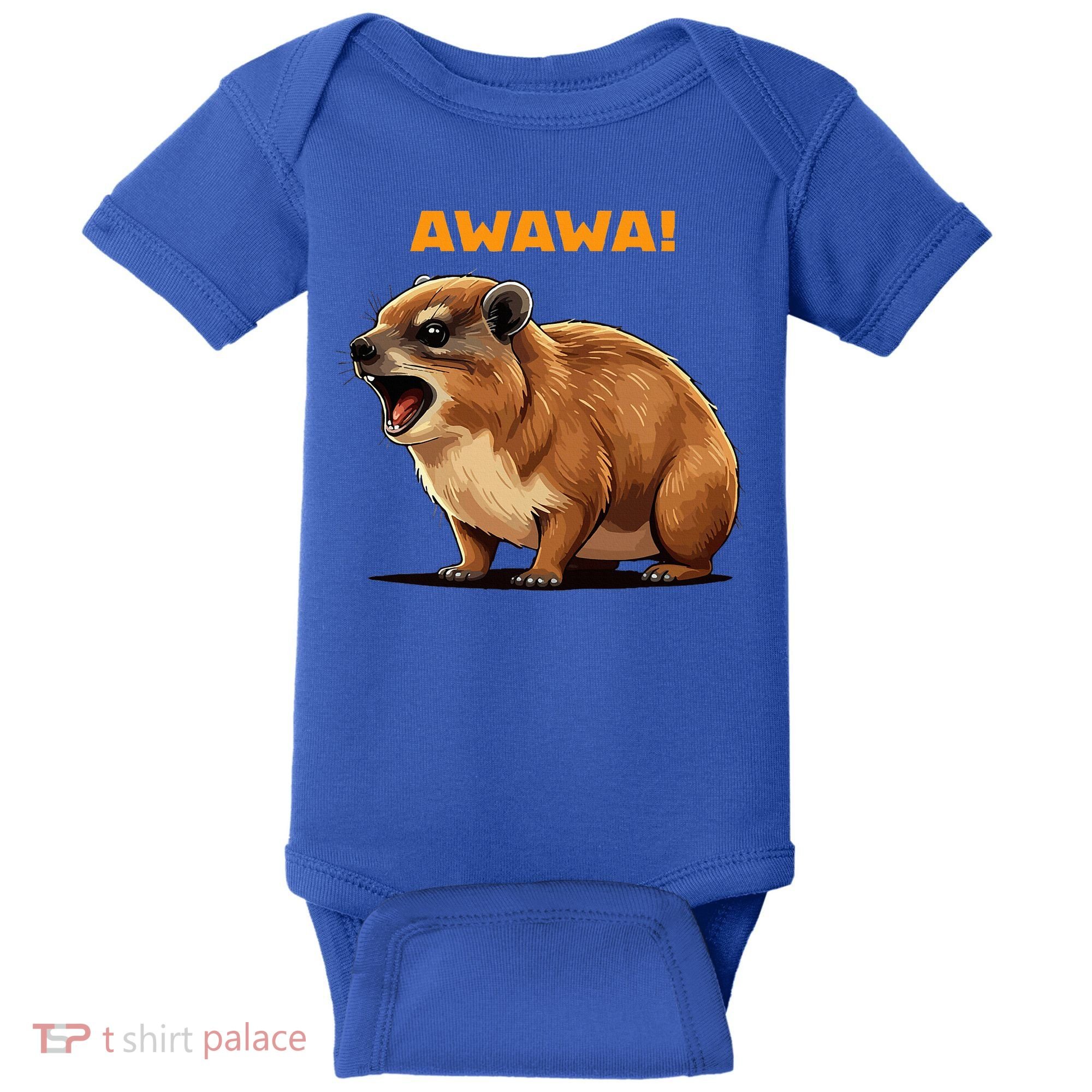 Rock Hyrax Lover Awawa Funny Groundhog Dassie Baby Bodysuit