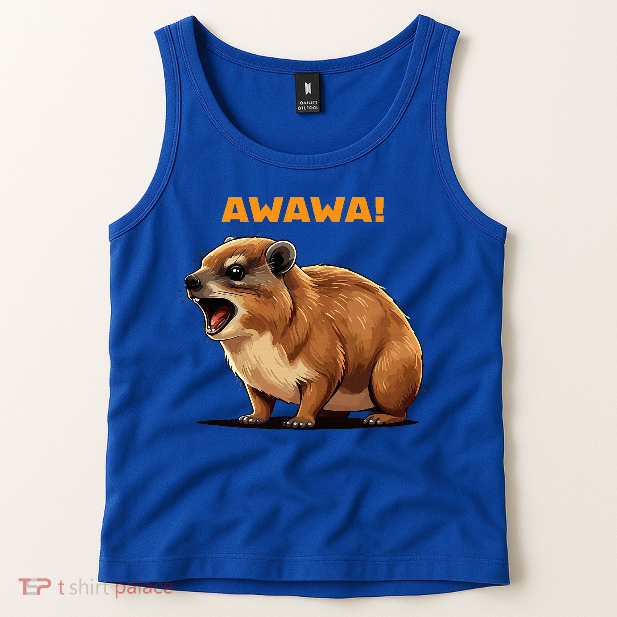 Rock Hyrax Lover Awawa Funny Groundhog Dassie Tank Top