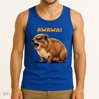 Rock Hyrax Lover Awawa Funny Groundhog Dassie Tank Top thumb 3