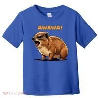Rock Hyrax Lover Awawa Funny Groundhog Dassie Toddler T-Shirt thumb 0