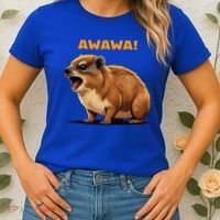 Rock Hyrax Lover Awawa Funny Groundhog Dassie Women's T-Shirt thumb 2