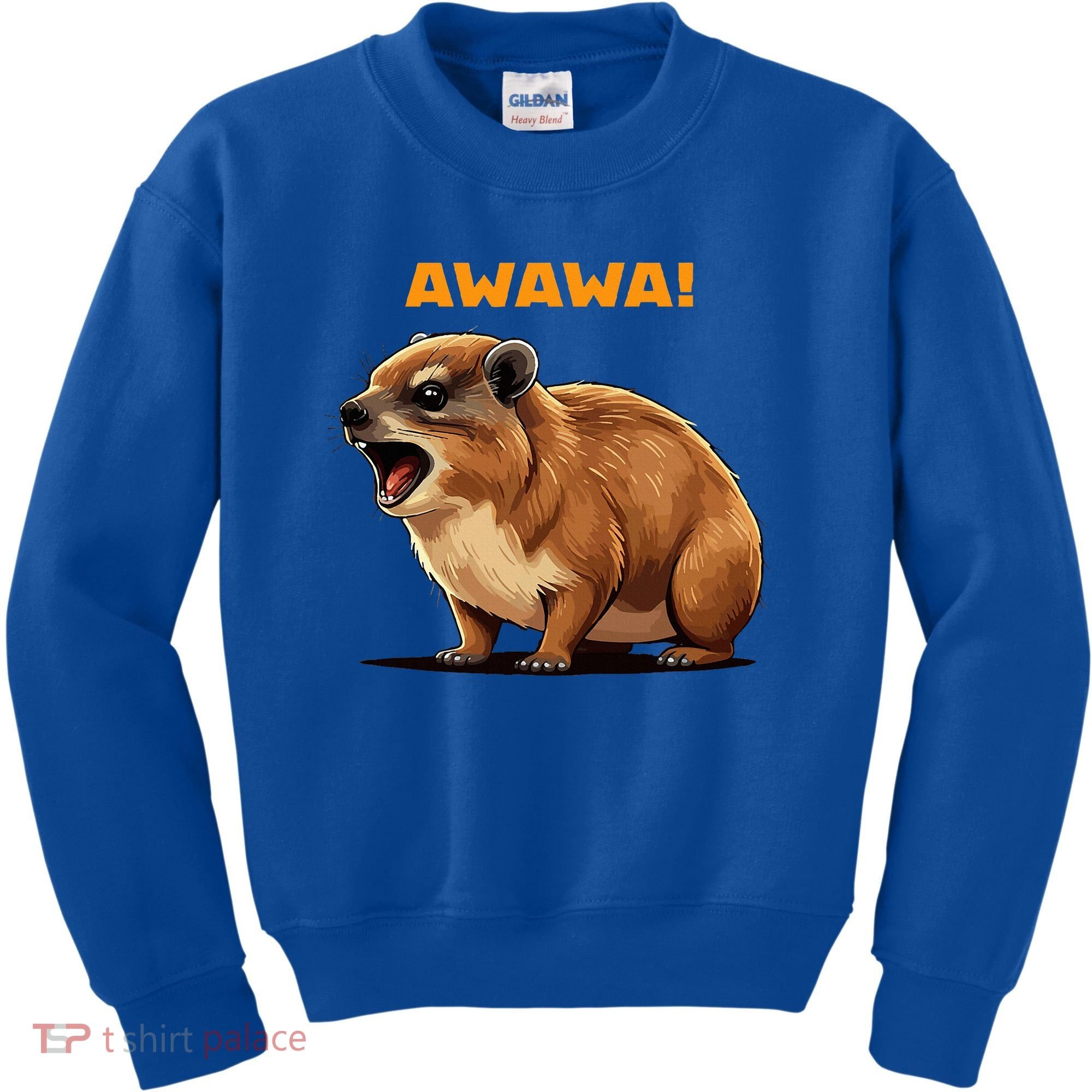 Rock Hyrax Lover Awawa Funny Groundhog Dassie Kids Sweatshirt