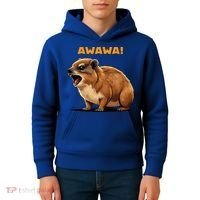 Rock Hyrax Lover Awawa Funny Groundhog Dassie Kids Hoodie thumb 4