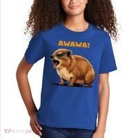 Rock Hyrax Lover Awawa Funny Groundhog Dassie Kids T-Shirt thumb 2