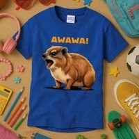 Rock Hyrax Lover Awawa Funny Groundhog Dassie Kids T-Shirt thumb 3