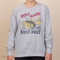 Roll Hard Live Free Roly Poly Wild West Rodeo Cowboy Women's Sweatshirt thumb 0