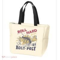 Roll Hard Live Free Roly Poly Wild West Rodeo Cowboy Tote Bag thumb 3