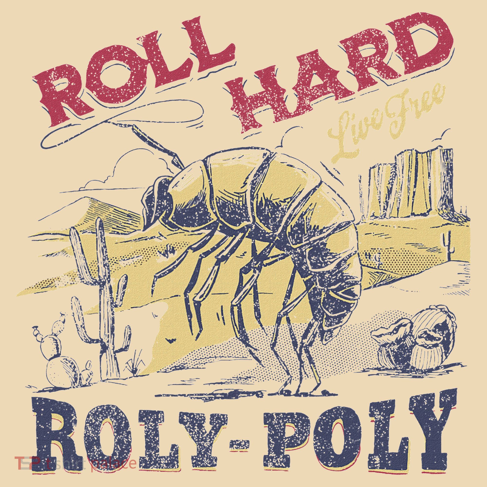 Roll Hard Live Free Roly Poly Wild West Rodeo Cowboy Tote Bag