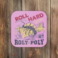 Roll Hard Live Free Roly Poly Wild West Rodeo Cowboy Coaster thumb 0