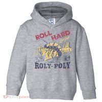 Roll Hard Live Free Roly Poly Wild West Rodeo Cowboy Toddler Hoodie thumb 0