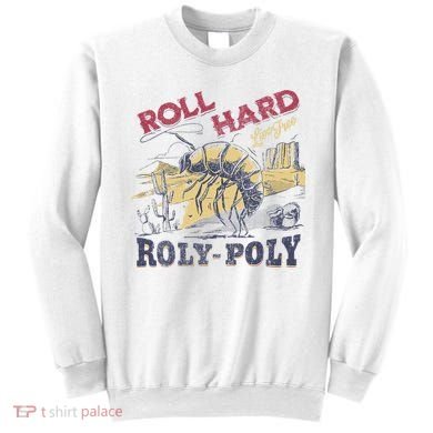 Roll Hard Live Free Roly Poly Wild West Rodeo Cowboy Sweatshirt