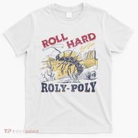 Roll Hard Live Free Roly Poly Wild West Rodeo Cowboy T-Shirt thumb 0