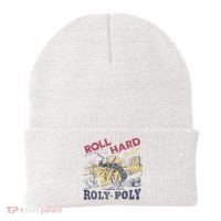 Roll Hard Live Free Roly Poly Wild West Rodeo Cowboy Beanie thumb 0