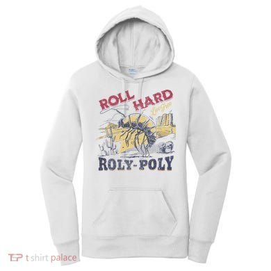 Roll Hard Live Free Roly Poly Wild West Rodeo Cowboy Women's Hoodie