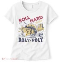 Roll Hard Live Free Roly Poly Wild West Rodeo Cowboy Women's T-Shirt thumb 0