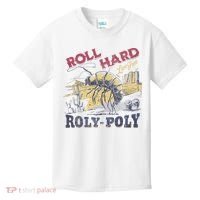 Roll Hard Live Free Roly Poly Wild West Rodeo Cowboy Kids T-Shirt thumb 0
