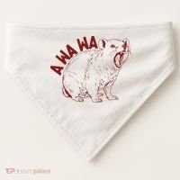 Rock Hyrax Lover Awawa Funny Groundhog Dassi USA-Made Doggie Bandana thumb 0