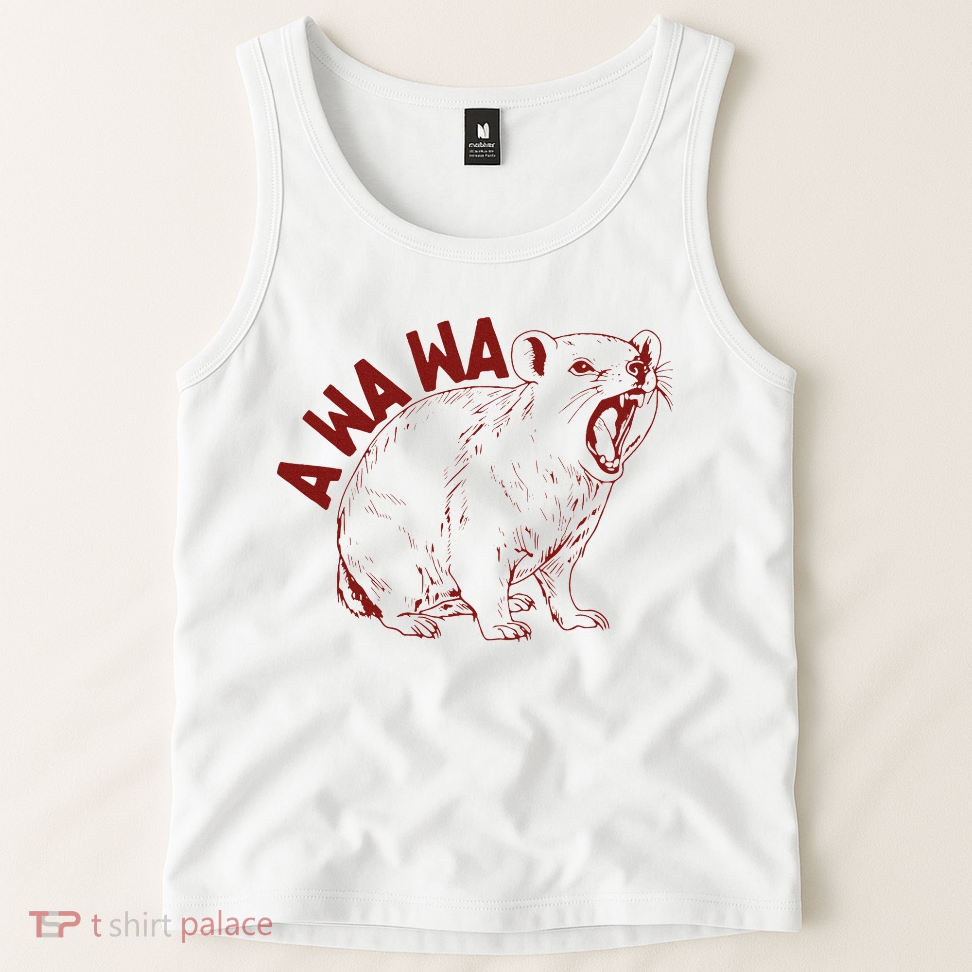 Rock Hyrax Lover Awawa Funny Groundhog Dassi Tank Top