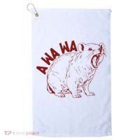Rock Hyrax Lover Awawa Funny Groundhog Dassi Golf Towel thumb 0