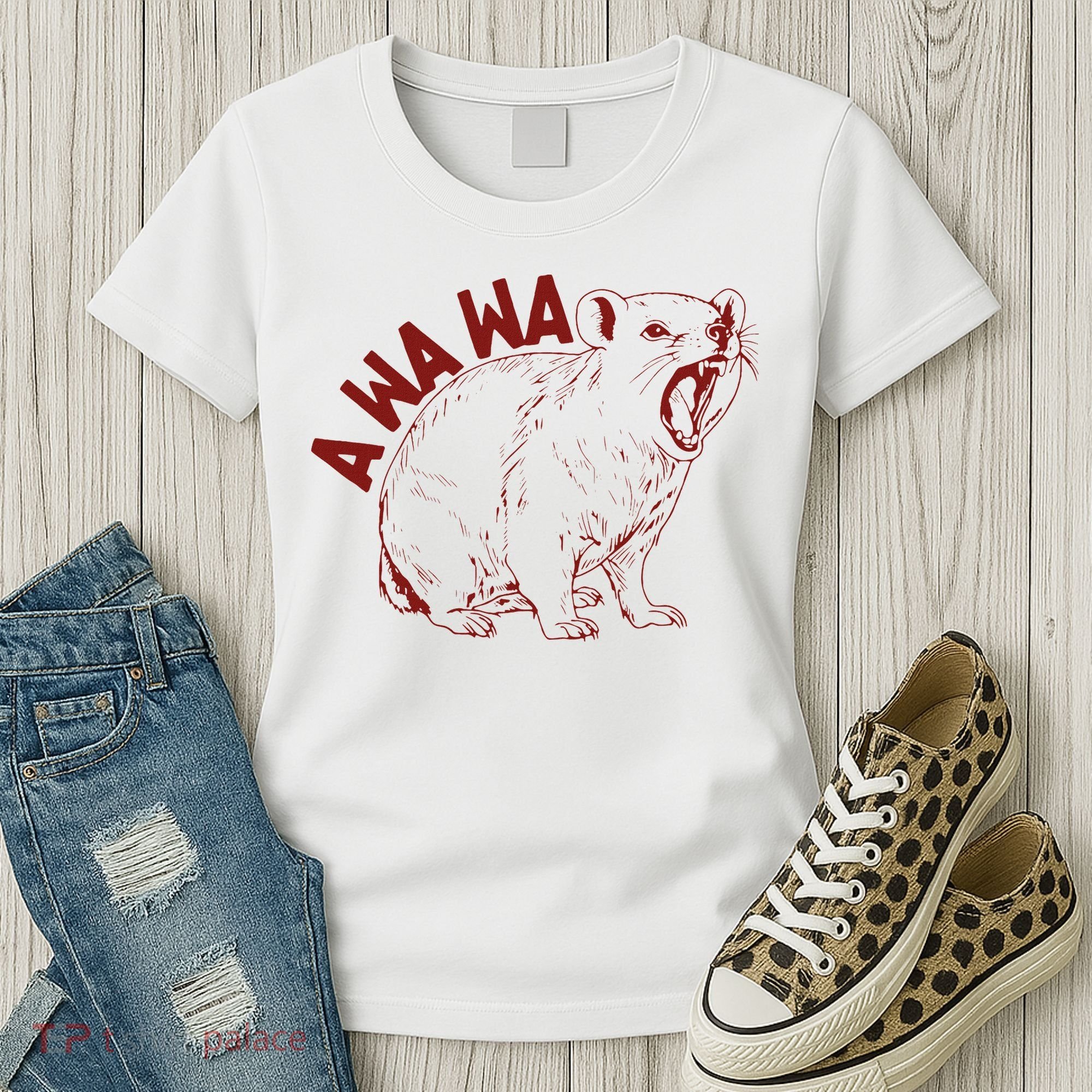 Rock Hyrax Lover Awawa Funny Groundhog Dassi Women's T-Shirt