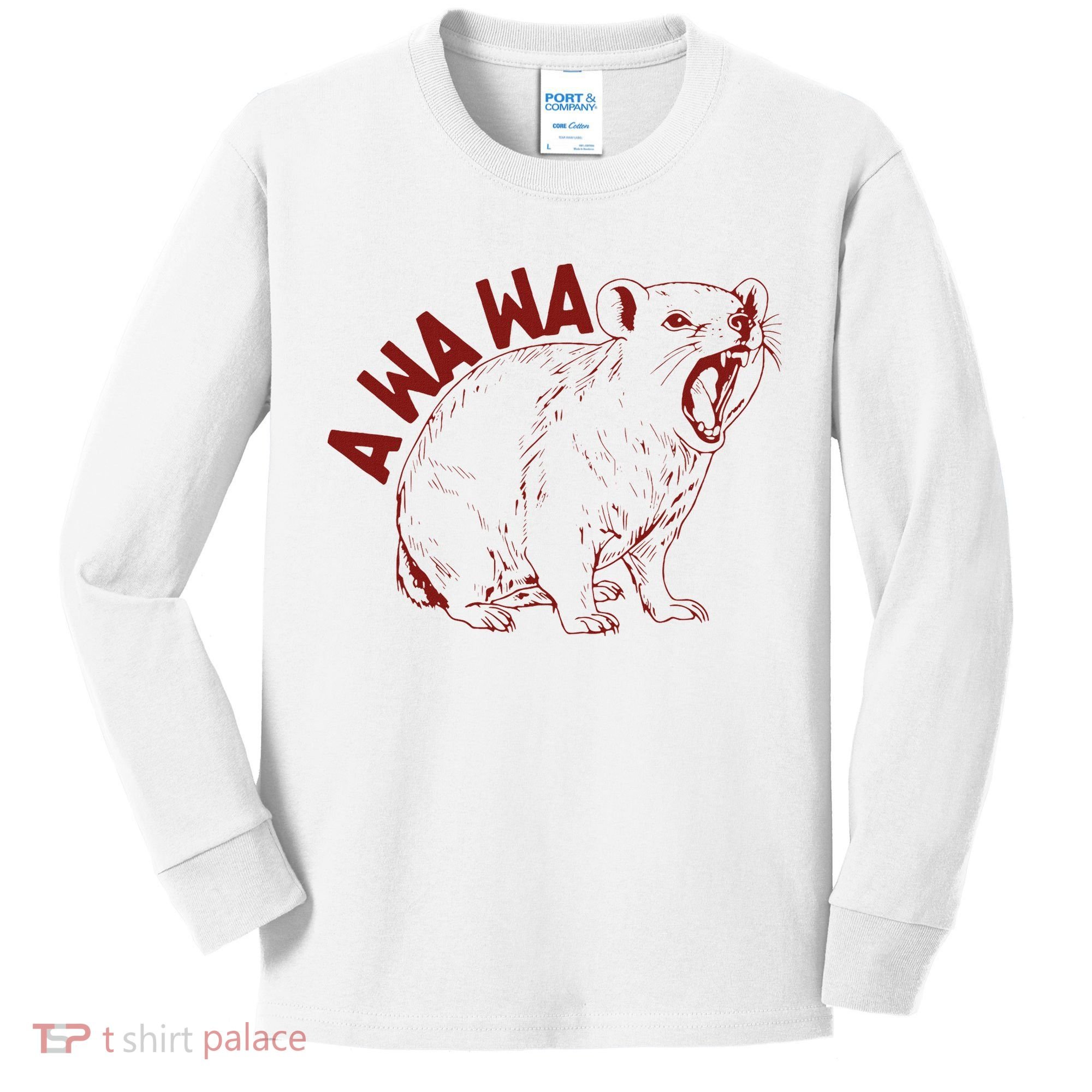 Rock Hyrax Lover Awawa Funny Groundhog Dassi Kids Long Sleeve Shirt